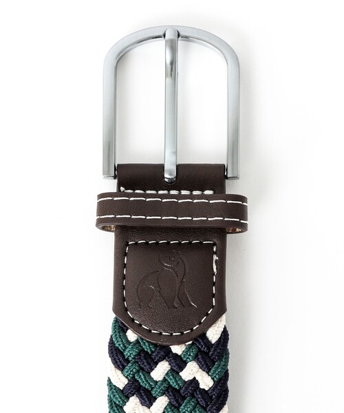 NOLLEY'S goodman（ノーリーズグッドマン）の「【SWOLE PANDA/スウォール パンダ】RECYCLED WOVEN BELT ZIGZAG（ベルト・メンズ・ベージュ系その他/グリーン系その他・FREE）」の14枚目の写真