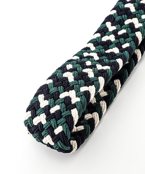 NOLLEY'S goodman（ノーリーズグッドマン）の「【SWOLE PANDA/スウォール パンダ】RECYCLED WOVEN BELT ZIGZAG（ベルト・メンズ・ベージュ系その他/グリーン系その他・FREE）」の3枚目の写真