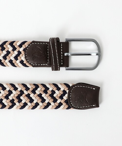 NOLLEY'S goodman（ノーリーズグッドマン）の「【SWOLE PANDA/スウォール パンダ】RECYCLED WOVEN BELT ZIGZAG（ベルト・メンズ・ベージュ系その他/グリーン系その他・FREE）」の17枚目の写真
