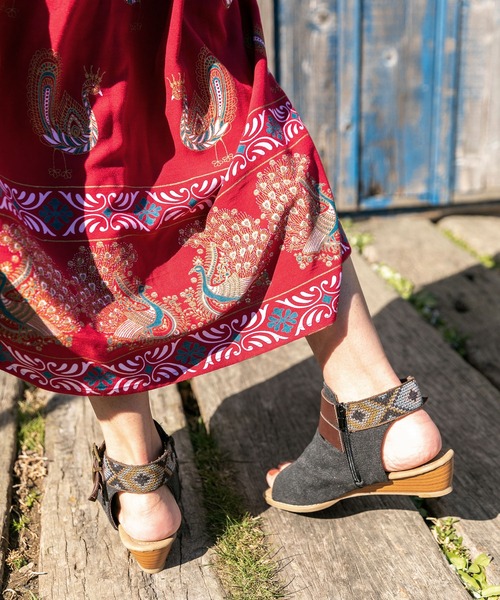 チャイハネ(チャイハネ)の「【チャイハネ】ディズウェッジブーツサンダル(サンダル・レディース・ホワイト/ブラック/ブルー/ブラウン・L/M)」の20枚目の写真