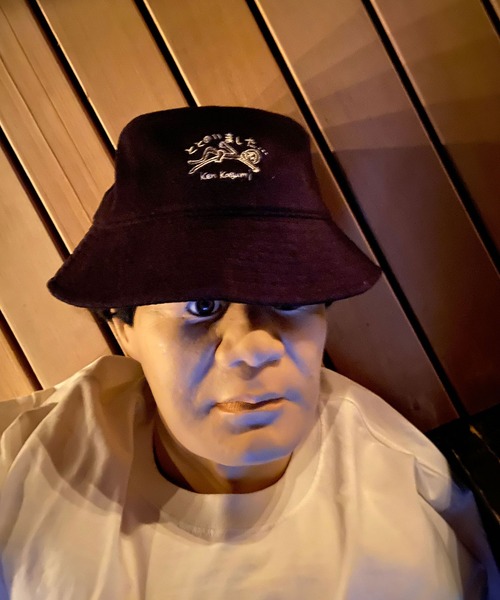 JUNRED（ジュンレッド）の「Ken Kagami×改良湯コラボ サウナハット（ハット・メンズ・ブラック・FREE）」の9枚目の写真