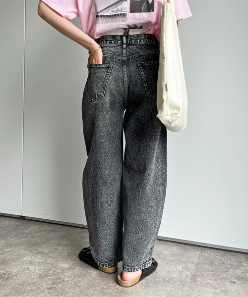 CPCM（シーピーシーエム）の「コクーンデニムパンツ（デニムパンツ・レディース・サックスブルー/ブラック・SMALL/MEDIUM）」の16枚目の写真