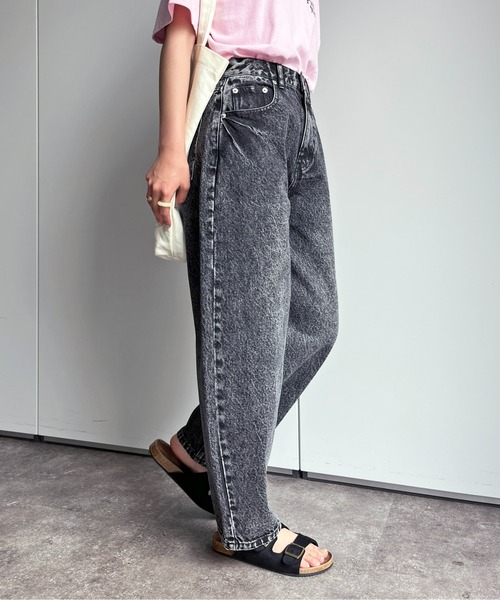 CPCM（シーピーシーエム）の「コクーンデニムパンツ（デニムパンツ・レディース・サックスブルー/ブラック・SMALL/MEDIUM）」の19枚目の写真