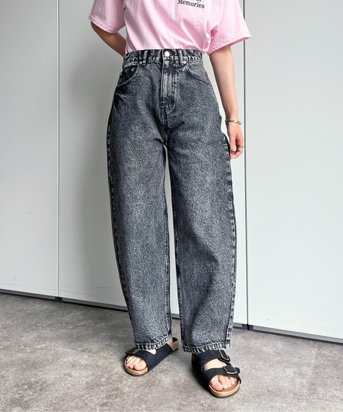 CPCM（シーピーシーエム）の「コクーンデニムパンツ（デニムパンツ・レディース・サックスブルー/ブラック・SMALL/MEDIUM）」の20枚目の写真