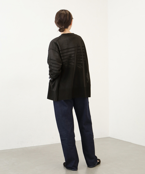 IENA（イエナ）の「シアーVネックカーディガン（カーディガン/ボレロ・レディース・ブラック系その他/ブラウン・FREE）」の15枚目の写真