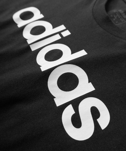 adidas(アディダス)の「【adidas/アディダス】ESSENTIALS リニアロゴプリント シンプルデザイン 半袖Tシャツ/クルーネックT(Tシャツ/カットソー・メンズ・ホワイト/ブラック/グレー・XL/M/L)」の7枚目の写真