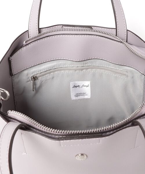 Legato Largo(レガートラルゴ)の「LegatoLargo かるいかばん 2WAYトートバッグ(トートバッグ・レディース・ブラック/グレイッシュベージュ/キャメル/アイボリー/ラベンダー/ライトグレー・FREE)」の10枚目の写真