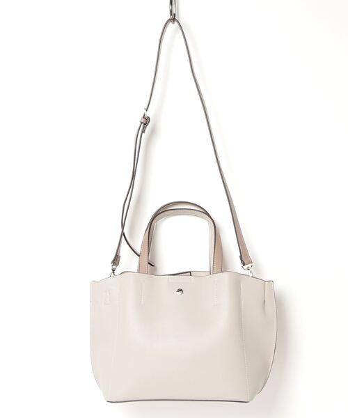 Legato Largo(レガートラルゴ)の「LegatoLargo かるいかばん 2WAYトートバッグ(トートバッグ・レディース・ブラック/グレイッシュベージュ/キャメル/アイボリー/ラベンダー/ライトグレー・FREE)」の20枚目の写真