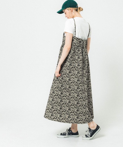 coca（coca）（コカ）の「アニマル柄エンボスキャミソールワンピース（ワンピース・レディース・レオパード・L/M）」の5枚目の写真