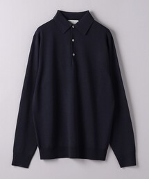 Sovereign　ソブリン 黒 ニット　ポロシャツ　М SOVEREIGN（ソブリン）の「＜SOVEREIGN＞ 16ゲージ ニット ポロシャツ