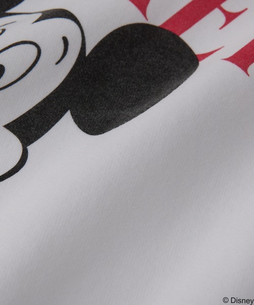 GOOD ROCK SPEED（グッドロックスピード）の「GOOD ROCK SPEED/MICKEYフーディスエット（スウェット・レディース・ライトグレー/ホワイト・FREE）」の5枚目の写真