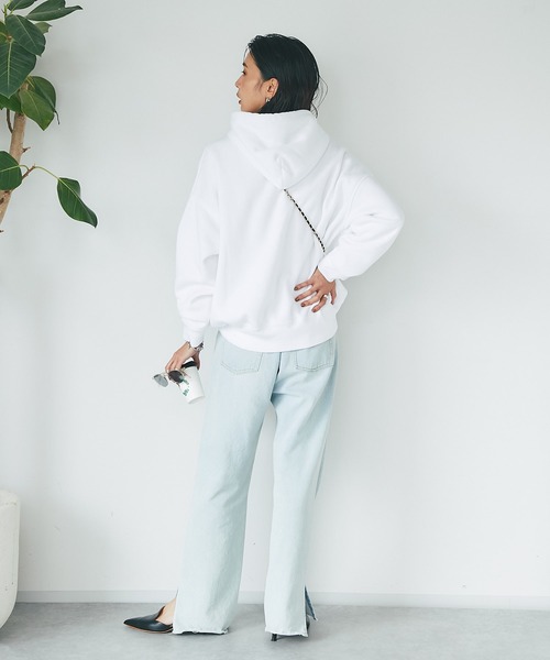 GOOD ROCK SPEED（グッドロックスピード）の「GOOD ROCK SPEED/MICKEYフーディスエット（スウェット・レディース・ライトグレー/ホワイト・FREE）」の20枚目の写真