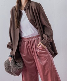 VICKY | 【秋冬に取り入れたい】細ピッチコーデュロイオーバーシャツ《洗濯機で洗える》(シャツ/ブラウス)