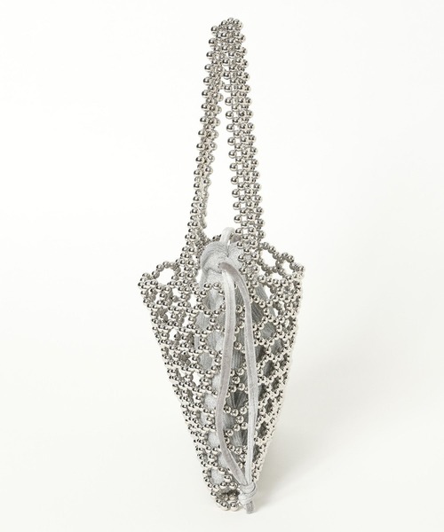 LOWRYS FARM(ローリーズファーム)の「ビーズキンチャク2PBAG 970235(ショルダーバッグ・レディース・シルバー/アイボリー・FREE)」の5枚目の写真