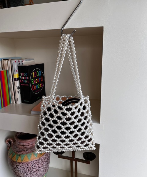 LOWRYS FARM(ローリーズファーム)の「ビーズキンチャク2PBAG 970235(ショルダーバッグ・レディース・シルバー/アイボリー・FREE)」の9枚目の写真