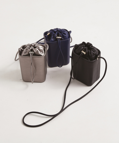 LOWELL things（ロウェル　シングス）の「Octa/ドロストミニショルダーバッグ（ショルダーバッグ・レディース・シルバー/ブルー/ブラック・フリー）」の14枚目の写真