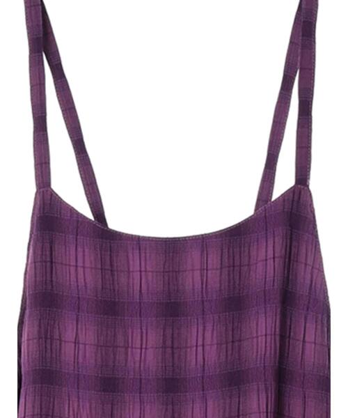 Petit fleur（プチフルール）の「・Petit　Fleur　フリルティアードキャミワンピ（ワンピース・レディース・パープル/ブラック/オリーブ・FREE）」の10枚目の写真