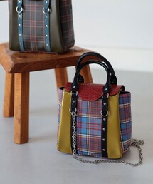 Ray BEAMS | Ray BEAMS / チェック 配色 バッグ(ショルダーバッグ)