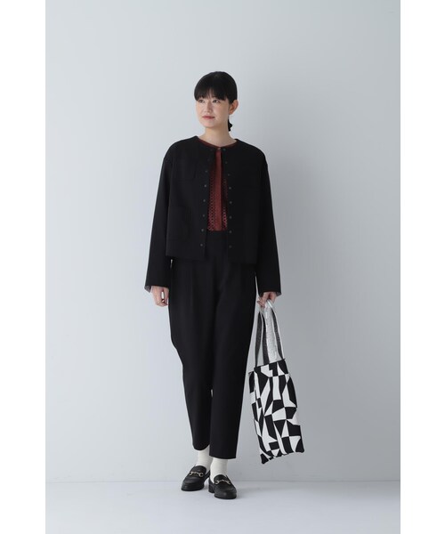 Tricote（トリコテ）の「ニットトートバッグ（トートバッグ・レディース・ブラック系その他3・ﾌﾘ-）」の7枚目の写真