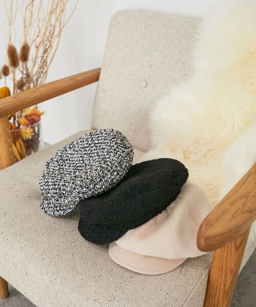 MAJESTIC LEGON（マジェスティックレゴン）の「クラシカルキャスケット（キャスケット・レディース・アイボリー/ブラック/ブラック系その他・FREE）」の2枚目の写真