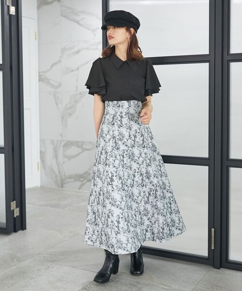 MAJESTIC LEGON（マジェスティックレゴン）の「クラシカルキャスケット（キャスケット・レディース・アイボリー/ブラック/ブラック系その他・FREE）」の16枚目の写真