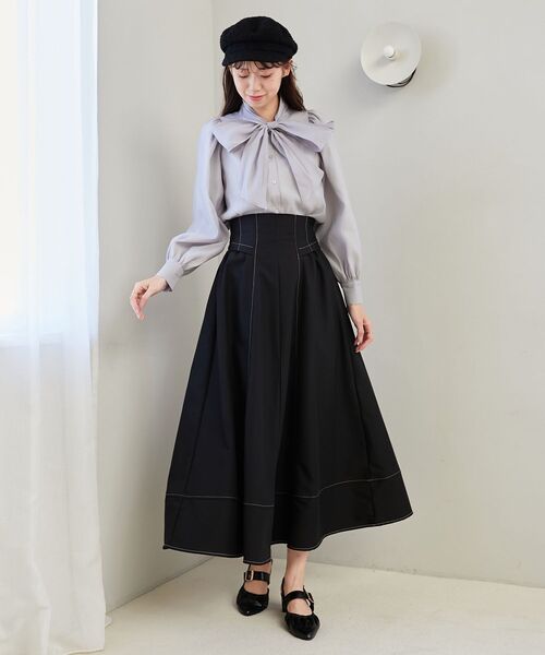 MAJESTIC LEGON（マジェスティックレゴン）の「クラシカルキャスケット（キャスケット・レディース・アイボリー/ブラック/ブラック系その他・FREE）」の18枚目の写真