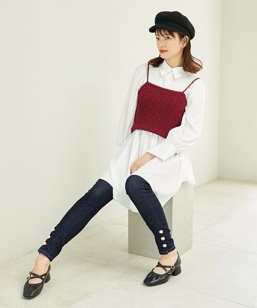 MAJESTIC LEGON（マジェスティックレゴン）の「クラシカルキャスケット（キャスケット・レディース・アイボリー/ブラック/ブラック系その他・FREE）」の20枚目の写真