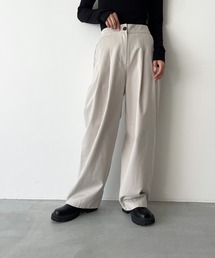 CANAL JEAN | El mar(エルマール) NEWコットンダブルタックパンツ(その他パンツ)