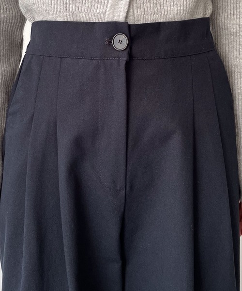 CANAL JEAN(キャナルジーン)の「El mar NEWコットンダブルタックパンツ(その他パンツ・レディース・ライトグレー/ネイビー・ONE SIZE)」の12枚目の写真