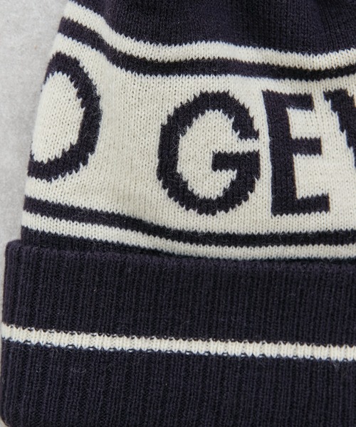 GEVACO（ゲバコ）の「【GEVACO/ゲバコ】ロゴボンボンニットキャップ（ニットキャップ/ビーニー・レディース・チャコールグレー/ブルー/レッド/ネイビー・ONE SIZE）」の6枚目の写真