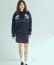 BRITSHI WOOL スキーヤー ジャガードニット
