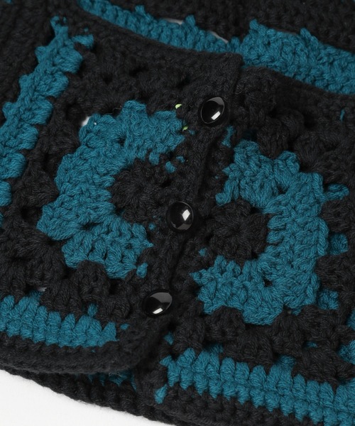 Anui(アニュイ)の「【UNISEX】クロシェバラクラバ(ニットキャップ/ビーニー・レディース・グリーン/ブラック・FREE)」の22枚目の写真