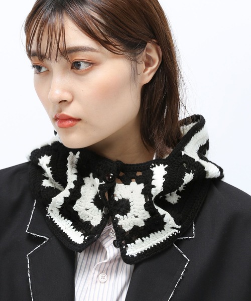 Anui(アニュイ)の「【UNISEX】クロシェバラクラバ(ニットキャップ/ビーニー・レディース・グリーン/ブラック・FREE)」の6枚目の写真