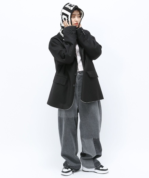 Anui(アニュイ)の「【UNISEX】クロシェバラクラバ(ニットキャップ/ビーニー・レディース・グリーン/ブラック・FREE)」の10枚目の写真