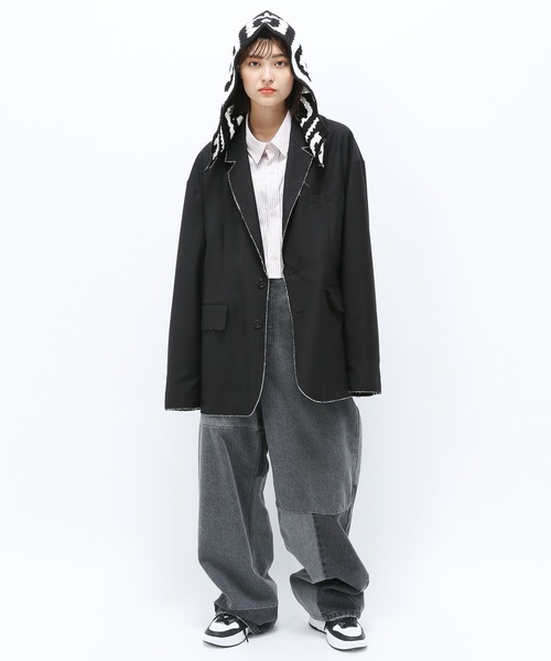 Anui(アニュイ)の「【UNISEX】クロシェバラクラバ(ニットキャップ/ビーニー・レディース・グリーン/ブラック・FREE)」の11枚目の写真