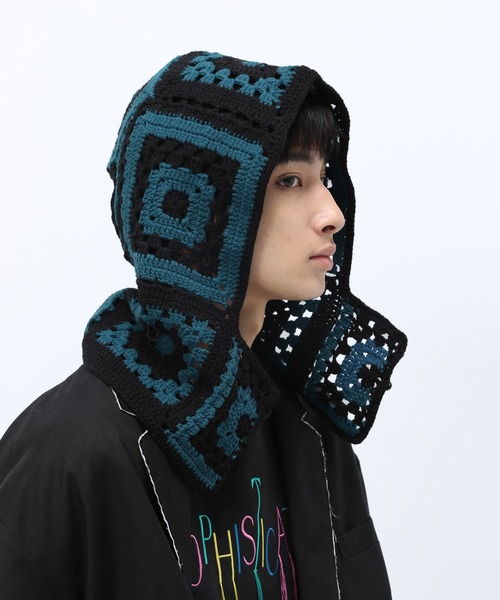 Anui(アニュイ)の「【UNISEX】クロシェバラクラバ(ニットキャップ/ビーニー・レディース・グリーン/ブラック・FREE)」の12枚目の写真