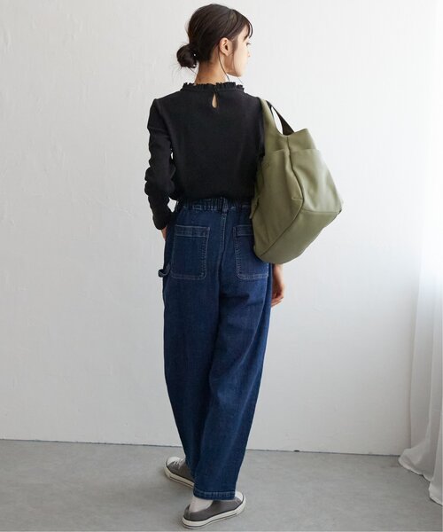 LBC（エルビーシー）の「三角テレコ襟フリルロンT（Tシャツ/カットソー・レディース・オレンジ/グリーン/ブラック/ホワイト・M/L）」の15枚目の写真