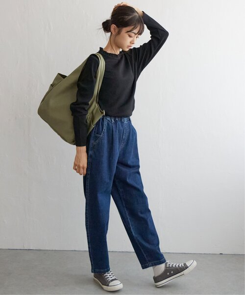 LBC（エルビーシー）の「三角テレコ襟フリルロンT（Tシャツ/カットソー・レディース・オレンジ/グリーン/ブラック/ホワイト・M/L）」の16枚目の写真