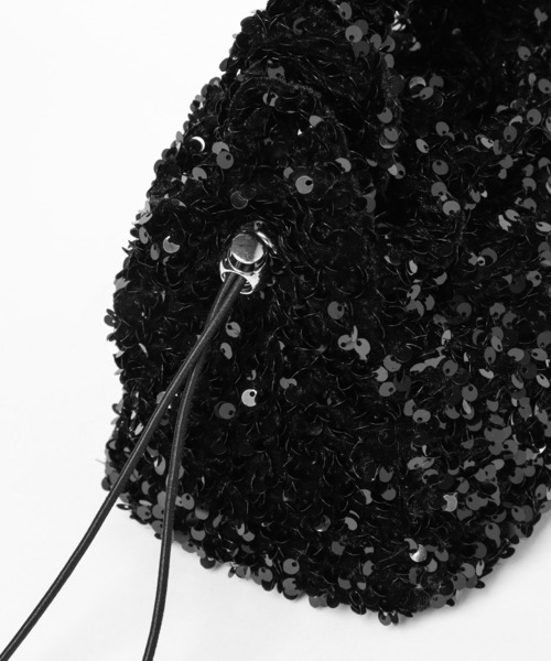 mysty woman(ミスティウーマン)の「スパンコールBAG 987318(ハンドバッグ・レディース・シルバー/ブラック・FREE)」の11枚目の写真