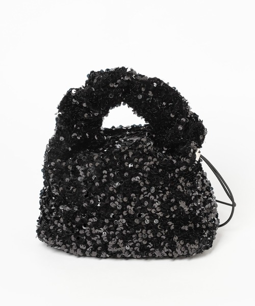 mysty woman(ミスティウーマン)の「スパンコールBAG 987318(ハンドバッグ・レディース・シルバー/ブラック・FREE)」の8枚目の写真