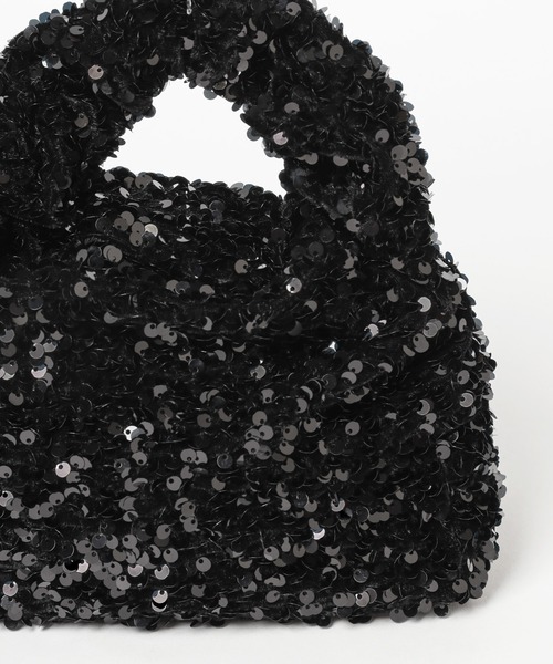 mysty woman(ミスティウーマン)の「スパンコールBAG 987318(ハンドバッグ・レディース・シルバー/ブラック・FREE)」の15枚目の写真