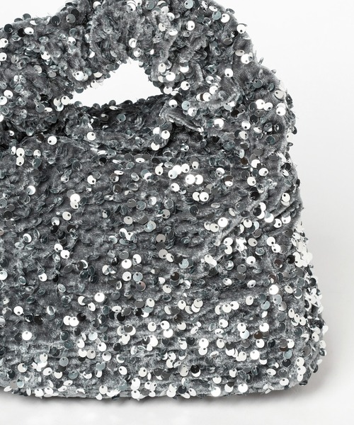 mysty woman(ミスティウーマン)の「スパンコールBAG 987318(ハンドバッグ・レディース・シルバー/ブラック・FREE)」の16枚目の写真