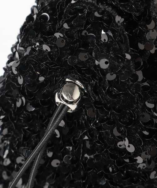 mysty woman(ミスティウーマン)の「スパンコールBAG 987318(ハンドバッグ・レディース・シルバー/ブラック・FREE)」の9枚目の写真