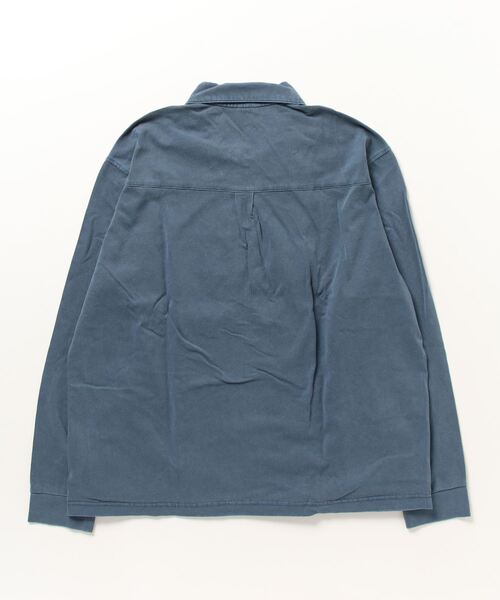 TRAP/U (トラップユー)の「ピグメント加工 シャツ衿 ZIPジャケット(ブルゾン・メンズ・ブラック/ネイビー・M/L)」の3枚目の写真
