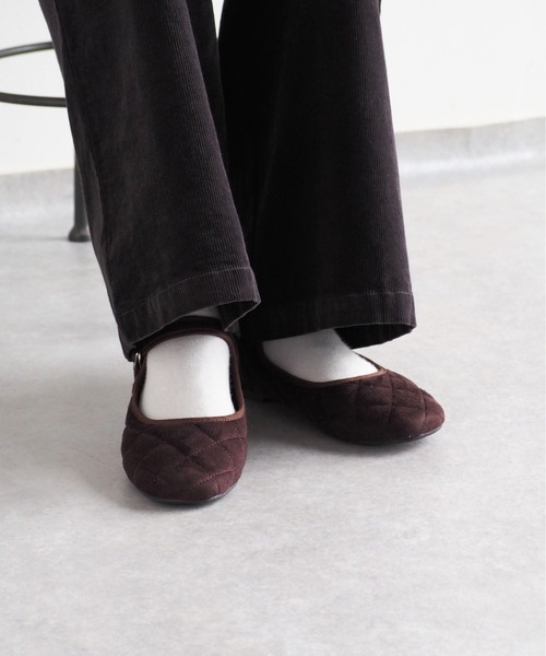 cepo（セポ）の「キルティングストラップバレエシューズ（バレエシューズ・レディース・ブラウン/ブラック・M/L）」の14枚目の写真