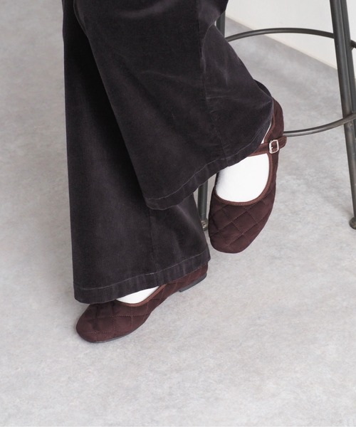 cepo（セポ）の「キルティングストラップバレエシューズ（バレエシューズ・レディース・ブラウン/ブラック・M/L）」の16枚目の写真