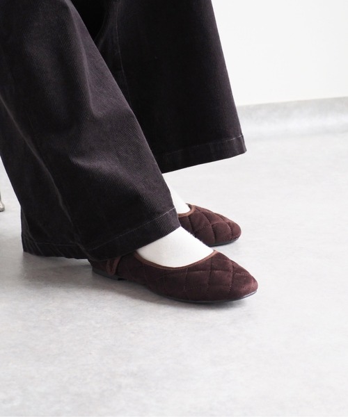 cepo（セポ）の「キルティングストラップバレエシューズ（バレエシューズ・レディース・ブラウン/ブラック・M/L）」の10枚目の写真