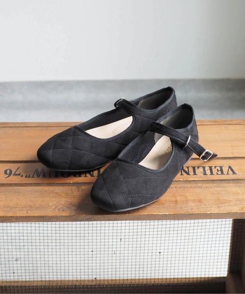 cepo（セポ）の「キルティングストラップバレエシューズ（バレエシューズ・レディース・ブラウン/ブラック・M/L）」の15枚目の写真