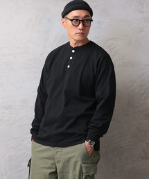 Good wear USAコットン ヘンリーネック L/S TEE