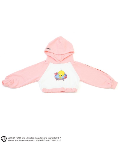 ANAP kids（アナップキッズ）の「Tweetyコラボ/裏毛ラグランスウェットパーカー【親子お揃い】（パーカー・キッズ・ピンク/サックスブルー/ブラック・110cm/130cm/120cm）」の21枚目の写真